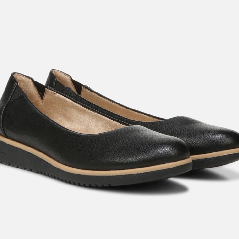 SOUL Naturalizer Idea Ballet Flats Black Comfort Slip-On